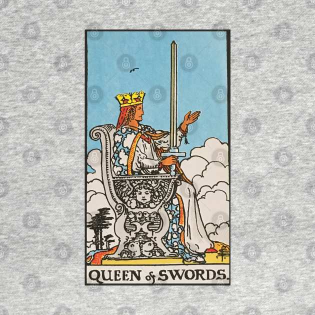 Queen of swords tarot by Nate's World of Tees